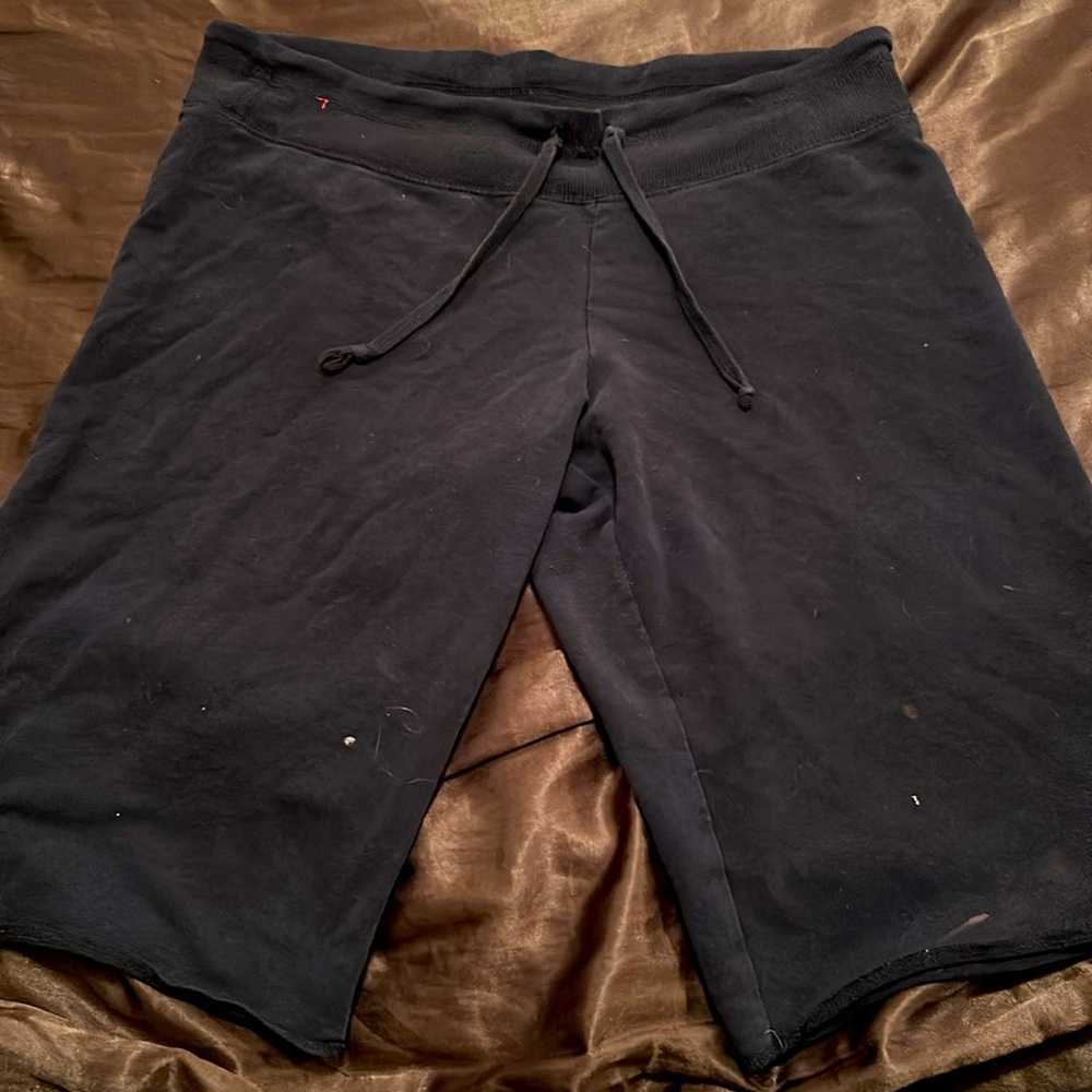 Black shorts- worn